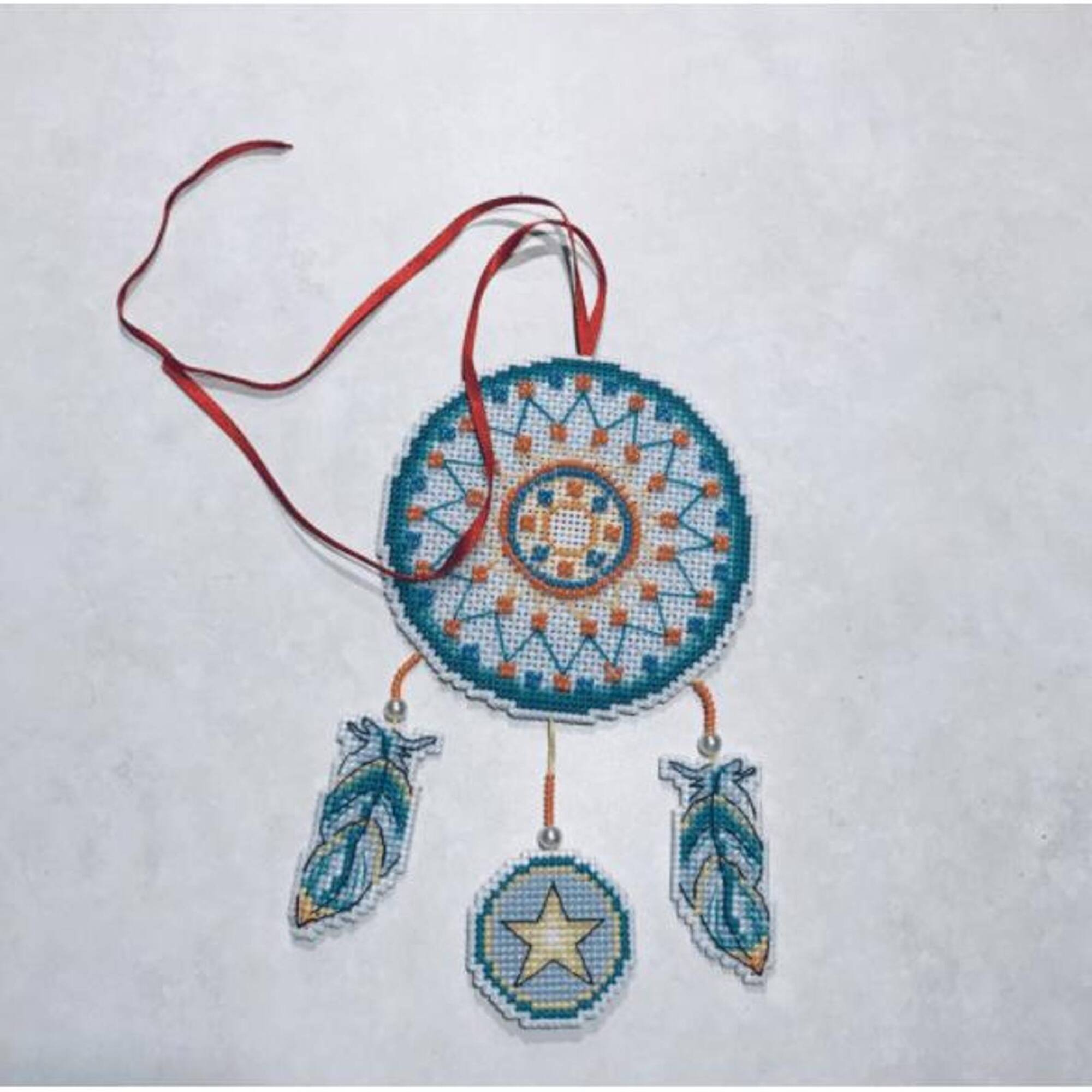 MP Studia Fox Ornament Plastic Canvas Counted Cross Stitch Kit